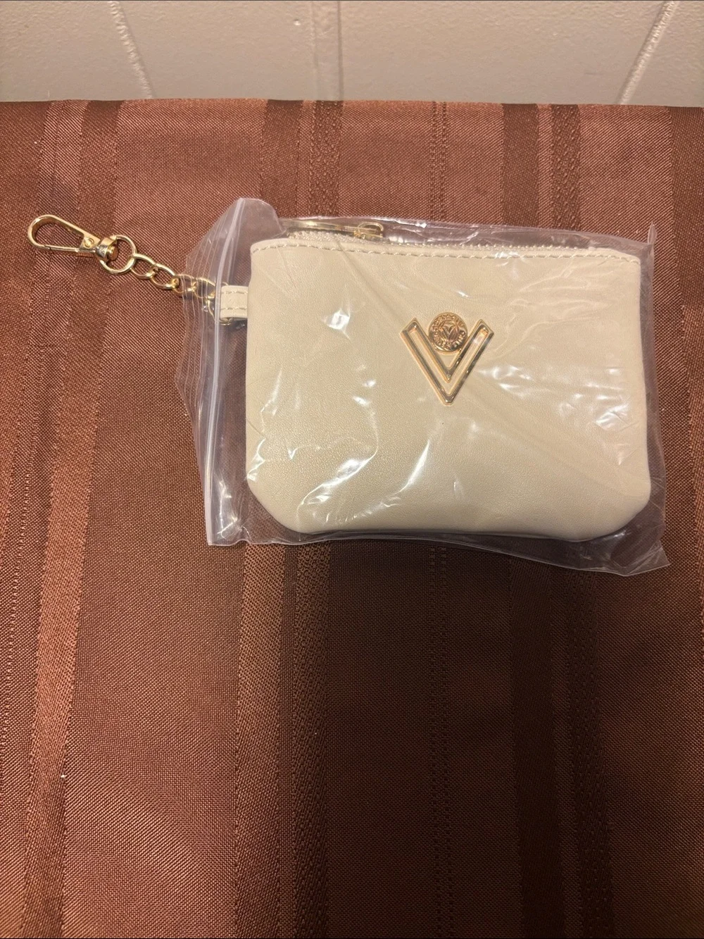 NWT Valentino Orlando Cream Satchel Crossbody & Removable Wallet Set